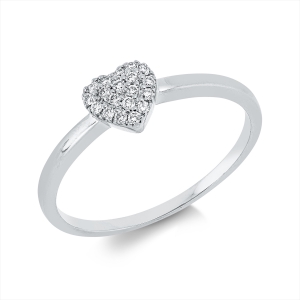Ring 18 kt GG Herz