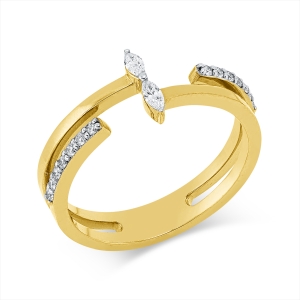 Ring 18 kt GG+WG