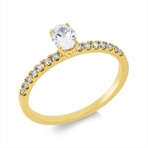 Ring 4er-Krappe 18 kt GG