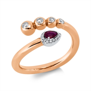 Ring 18 kt RG+WG