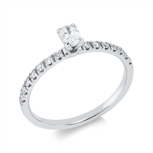 Ring 4er-Krappe 18 kt WG