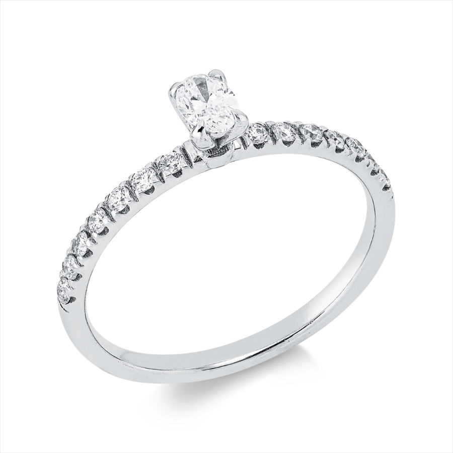 Ring 4er-Krappe 18 kt WG