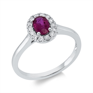 Ring 4er-Krappe 18 kt WG