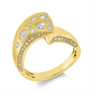 Ring 18 kt GG, mattiert