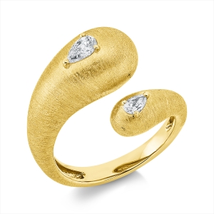 Ring 18 kt GG, mattiert