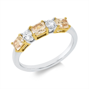 Ring 18 kt WG+GG