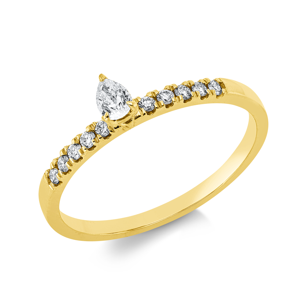 Ring 3er-Krappe 18 kt GG