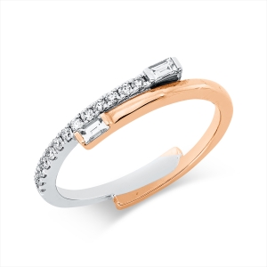 Ring 18 kt RG+WG