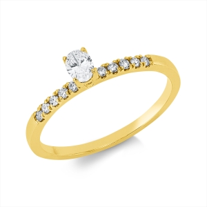 Ring 4er-Krappe 18 kt GG