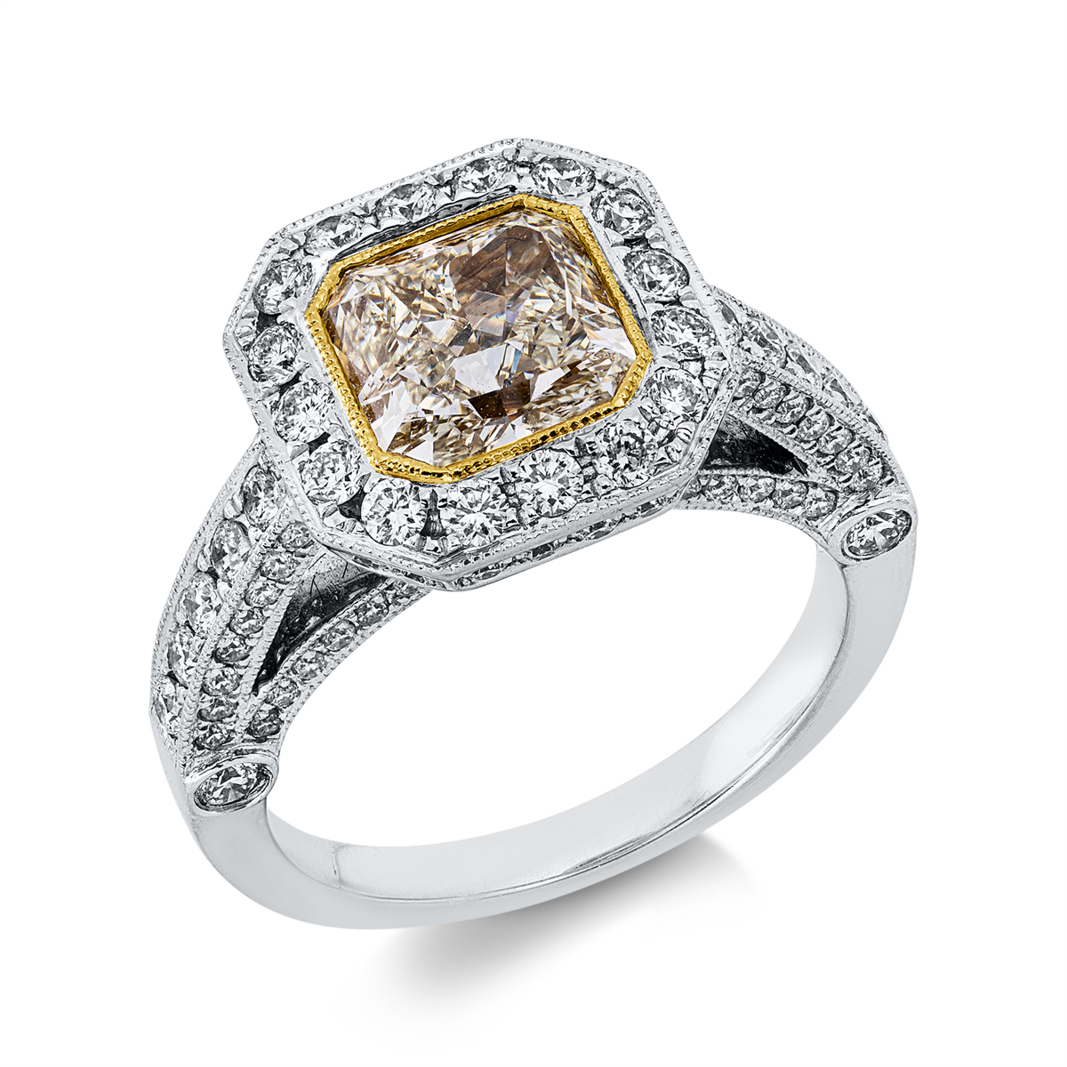 Ring 18 kt WG+GG