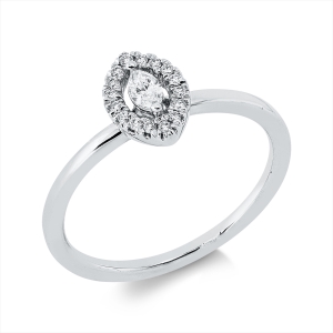Ring 2er-Krappe 18 kt WG