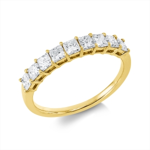 Memoire halb Ring  18kt Gelbgold mit 0,87ct Diamanten