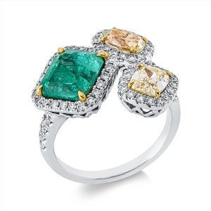 Ring 18 kt WG+GG