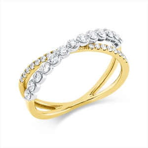 Ring 18 kt GG+WG