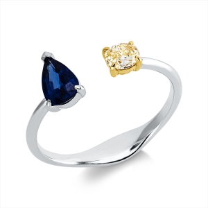 Ring 18 kt WG+GG