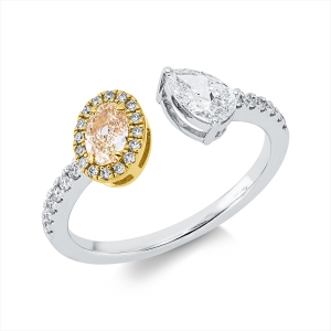 Ring 18 kt WG+GG