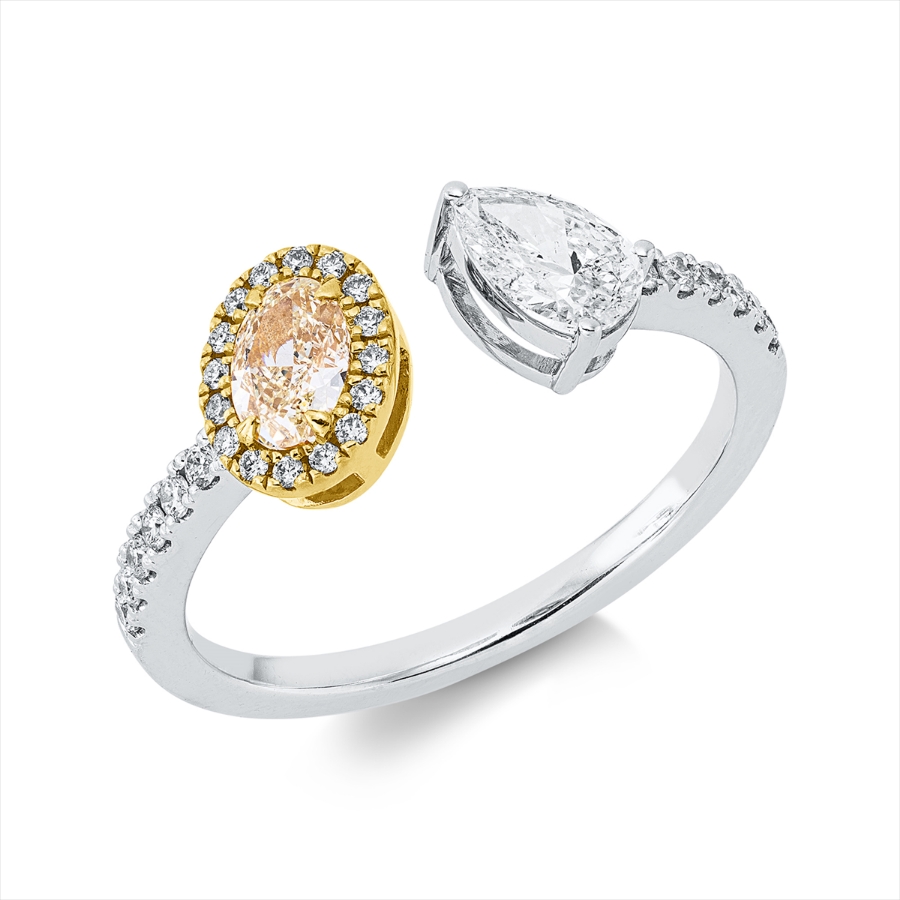 Ring 18 kt WG+GG