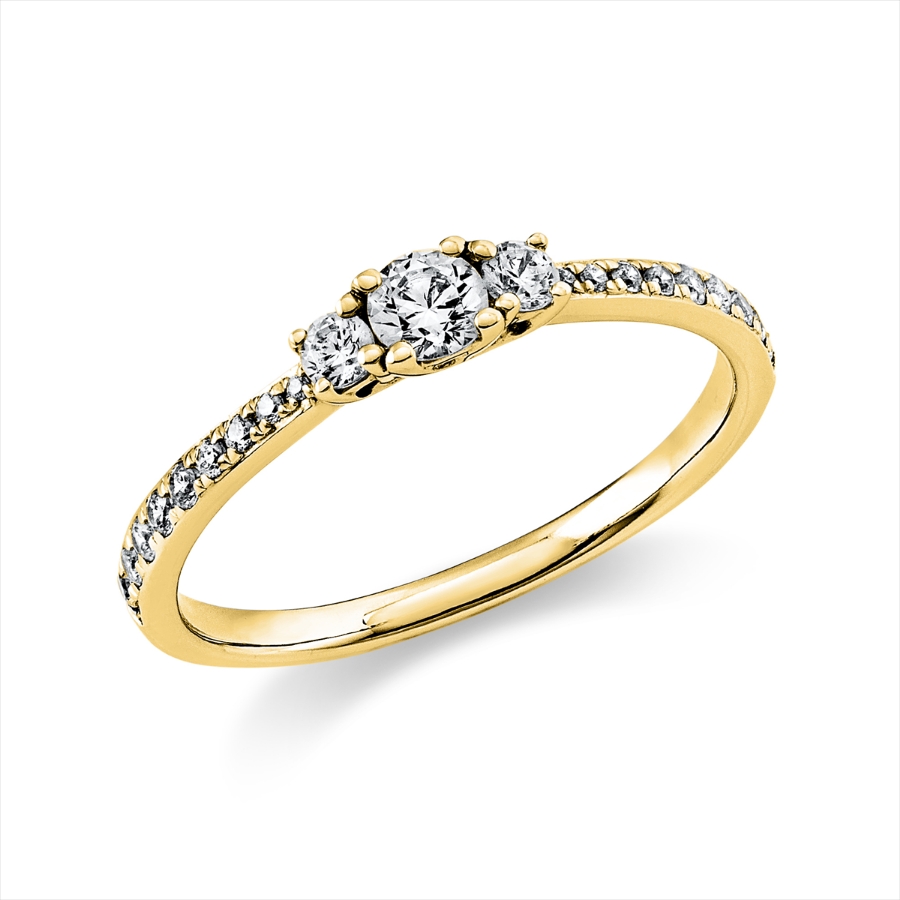 Ring 4er-Krappe 18 kt GG