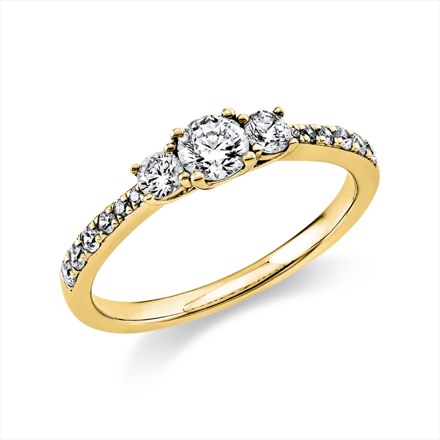 Ring 4er-Krappe 14 kt GG