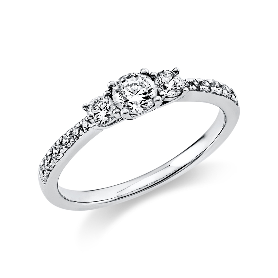 Ring 4er-Krappe 14 kt GG