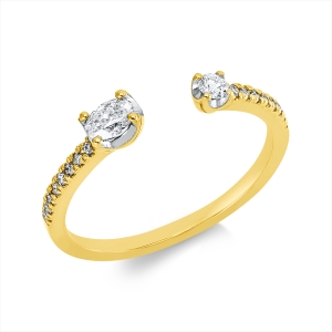 Ring 18 kt GG+WG