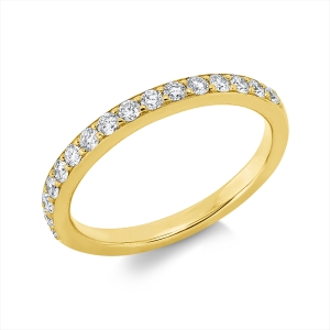 Memoire halb Ring  18kt Gelbgold mit 0,40ct Diamanten