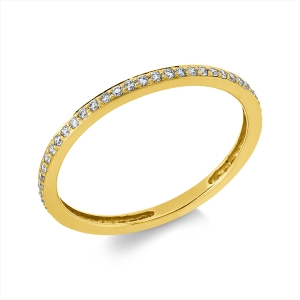 Infinity Memoire Ring  18kt Gelbgold mit 0,25ct Diamanten