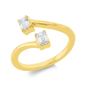 Ring 4er-Krappe 18 kt GG