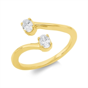 Ring 4er-Krappe 18 kt GG
