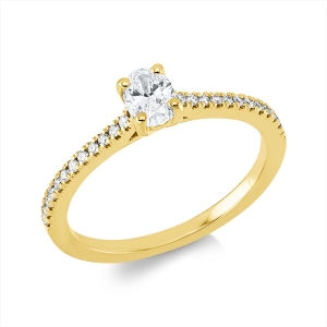 Ring 4er-Krappe 18 kt GG