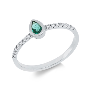 Ring 18 kt WG Tropfen