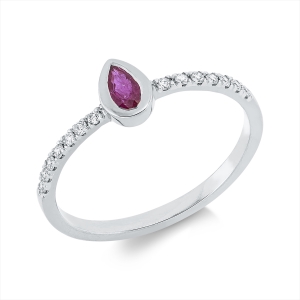 Ring 18 kt WG Tropfen