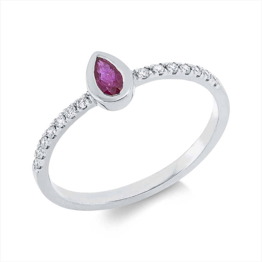 Ring 18 kt WG Tropfen