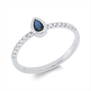Ring 18 kt WG Tropfen