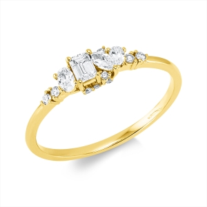 Ring 4er-Krappe 18 kt GG