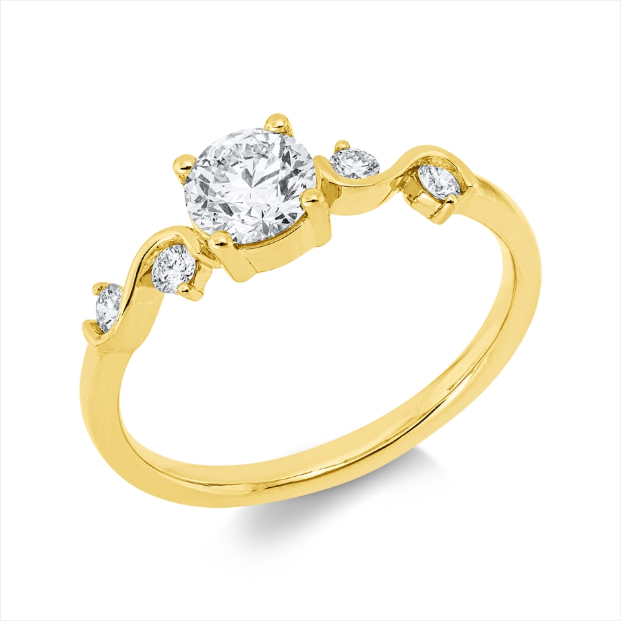 Ring 4er-Krappe 18 kt GG