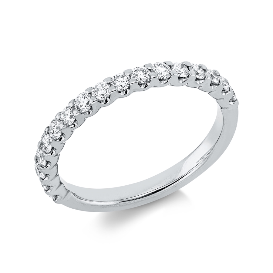 Memoire halb Ring  18kt Gelbgold mit 0,53ct Diamanten