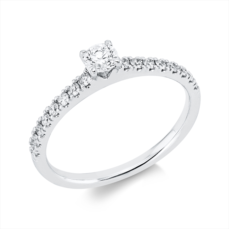 Ring 4er-Krappe 18 kt WG
