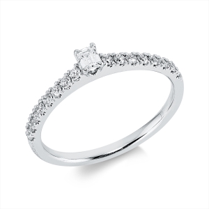 Ring 4er-Krappe 18 kt WG