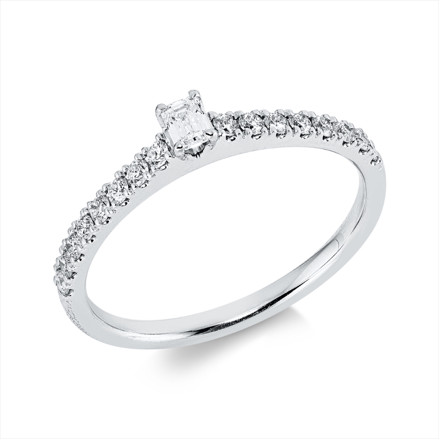 Ring 4er-Krappe 18 kt WG