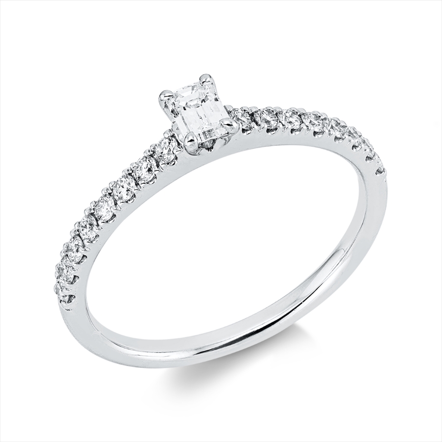 Ring 4er-Krappe 18 kt WG