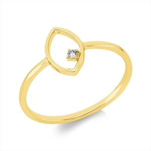 Ring 4er-Krappe 18 kt GG