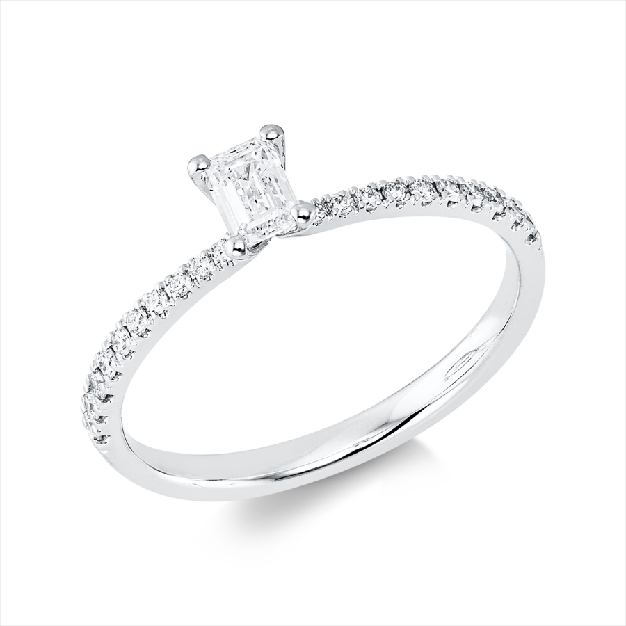 Ring 4er-Krappe 18 kt WG
