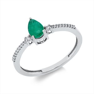 Ring 3er-Krappe 18 kt GG Tropfen