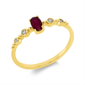 Ring 4er-Krappe 18 kt GG