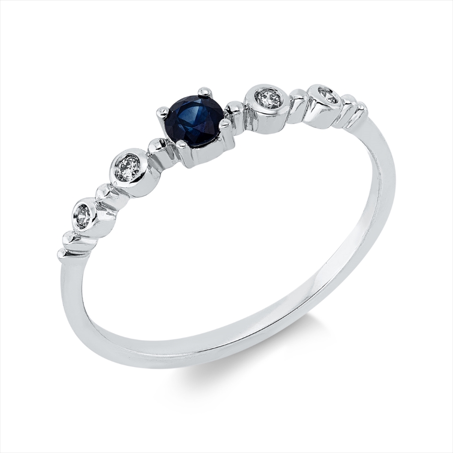 Ring 4er-Krappe 18 kt WG