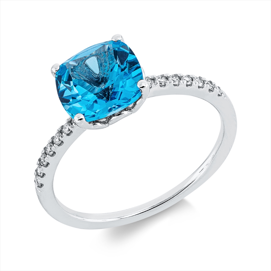Ring 4er-Krappe 18 kt WG