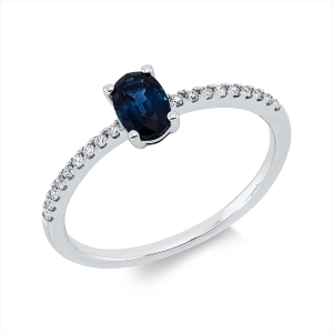 Ring 4er-Krappe 18 kt WG
