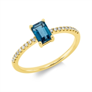 Ring 4er-Krappe 18 kt GG