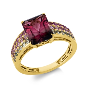Ring 4er-Krappe 18 kt GG